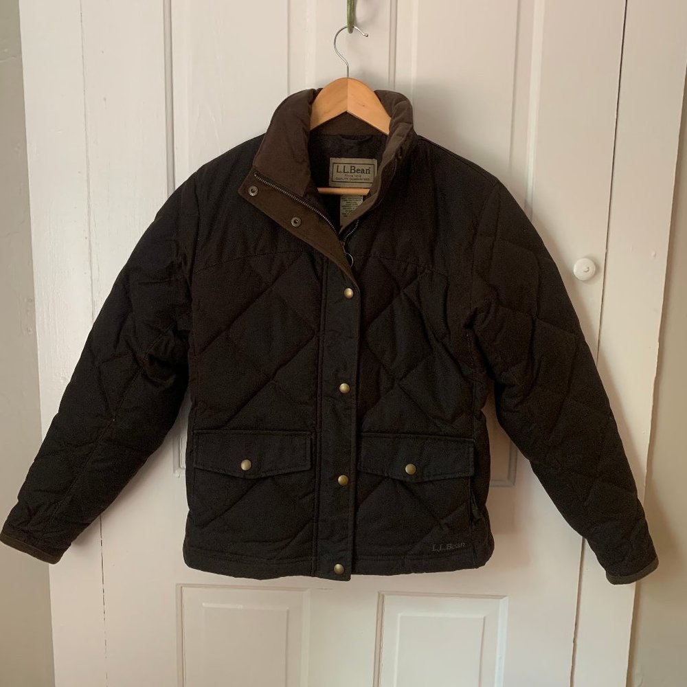 LLBean Waxed Canvas Down Jacket